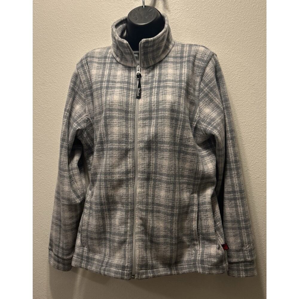 Women’s Woolrich Frost Hunt Full Zip White And Grey Size‎ Large
